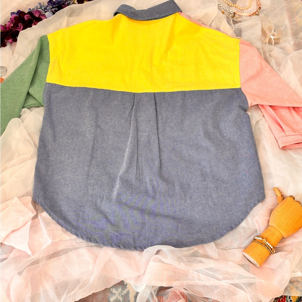 Colorful Patchwork Jean jacket - image 2